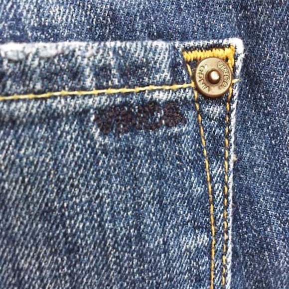 VINCE Medium Denim Wash Straight Leg Jeans - Picture 7 of 10